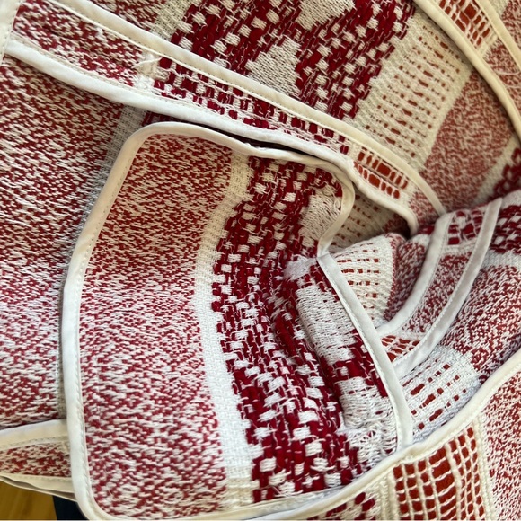 LOFT burgundy and white blazer - Picture 10 of 14